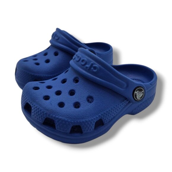 Crocs Littles Clog Child‎ 2 3 Blue Bolt 11441 - Picture 4 of 9